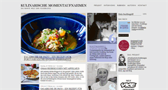 Desktop Screenshot of kulinarische-momentaufnahmen.de